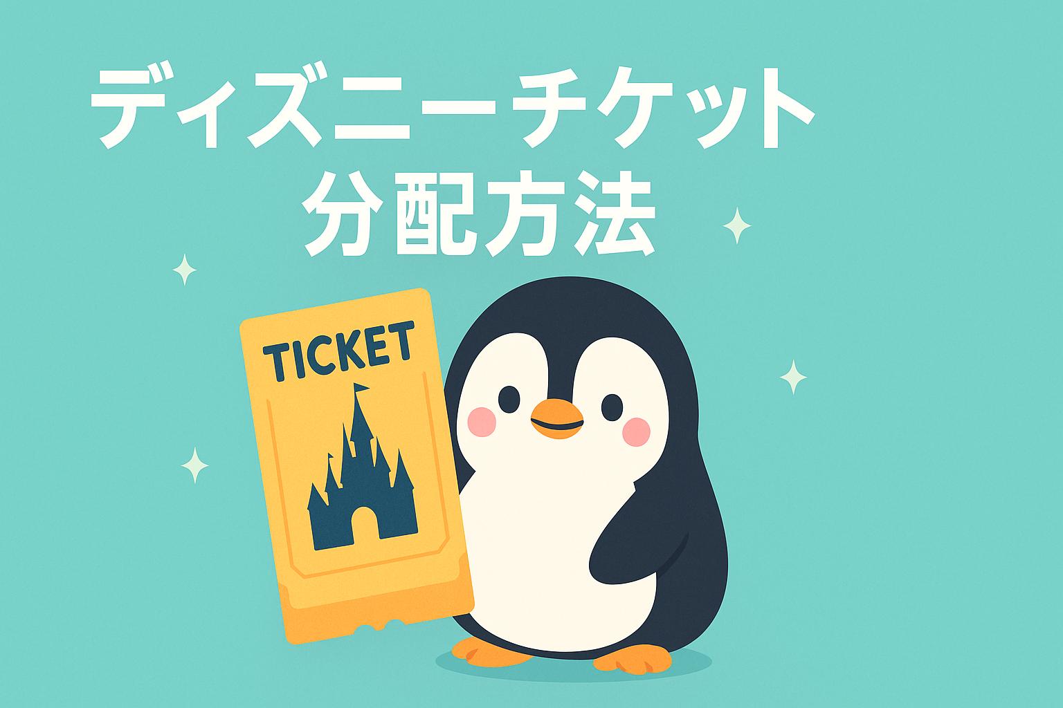 ディズニーチケット送り方と分配方法を解説｜グループ共有から紙活用も