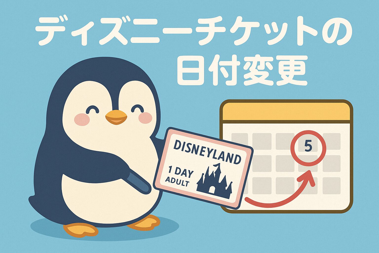 ディズニーチケットの日付変更のやり方は？手順と注意点を詳しく解説