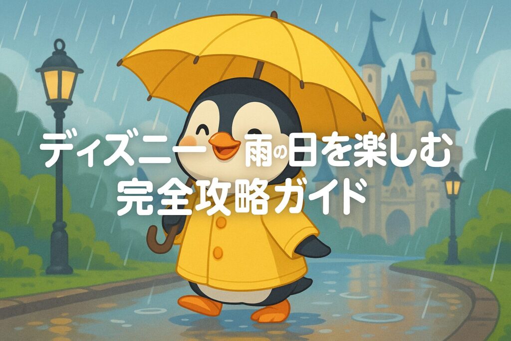 ディズニー雨の日を楽しむ攻略ガイド｜服装やカッパ、持ち物、雨天パレードも