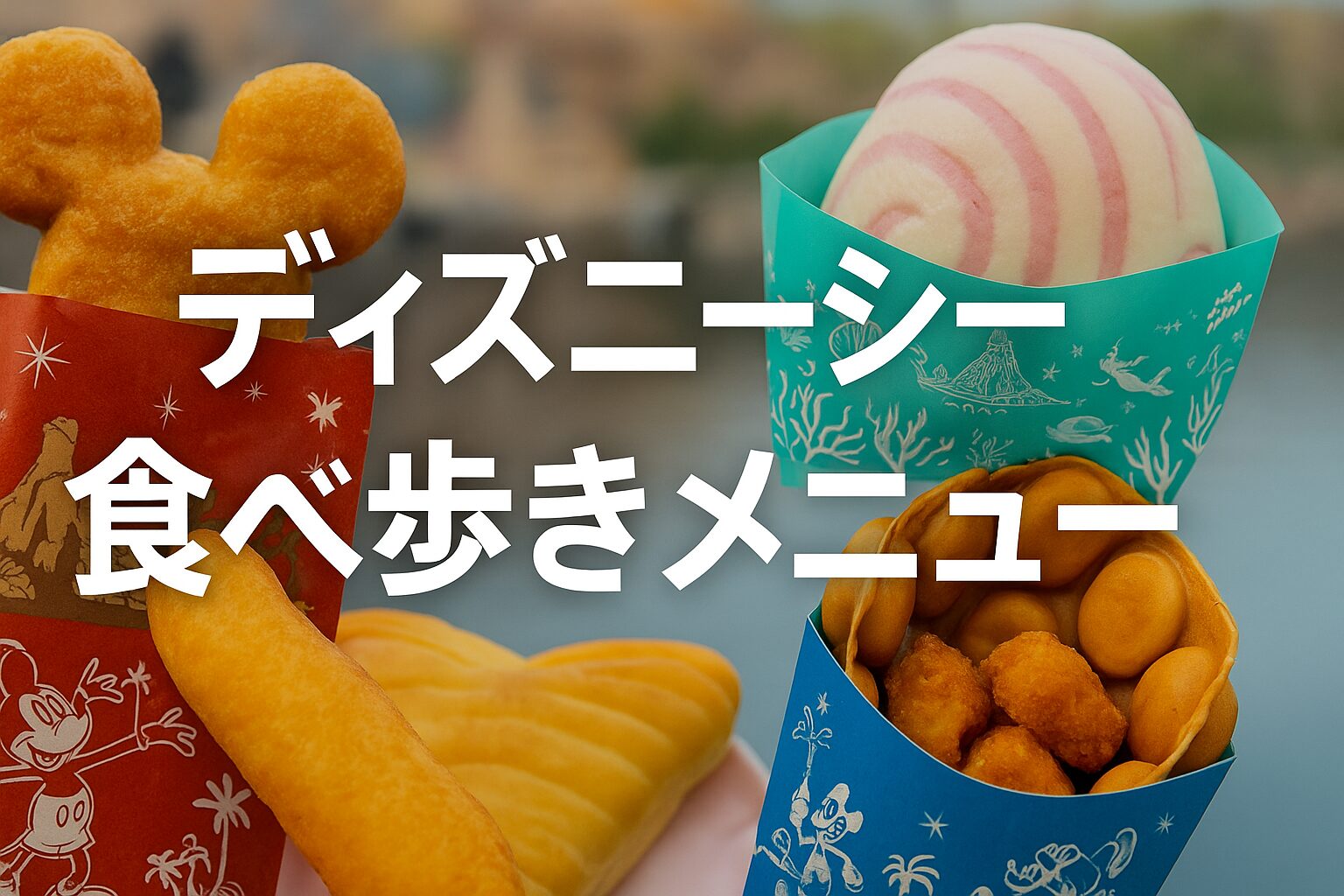 ディズニーシーのおすすめの食べ歩きご飯メニュー完全ガイド【保存版】