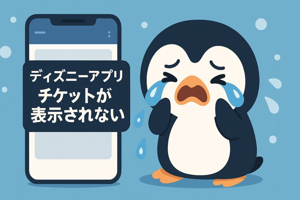 夜中も昼間もディズニーアプリでチケットが表示されない原因と解決策