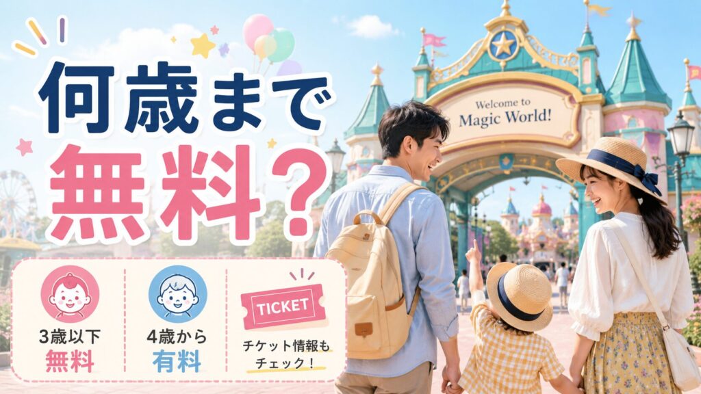 ディズニーは何歳まで無料で遊べる？