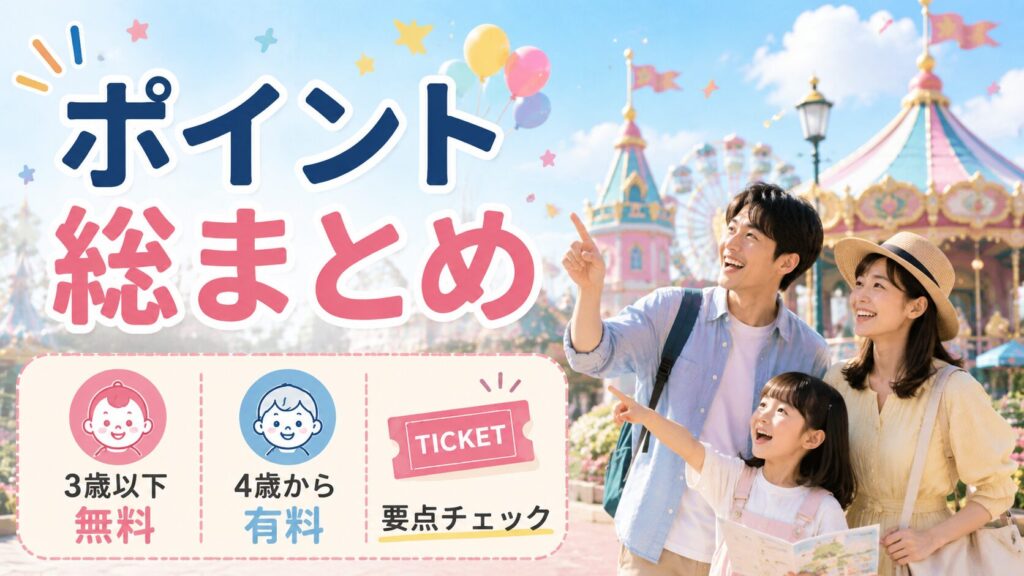 ディズニーは何歳まで無料か総まとめ